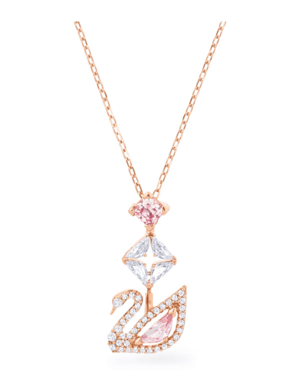 Photoroom_003_20250829_182026.png Collar Deslumbrante Cisne y Rosa rosada - Swarovski