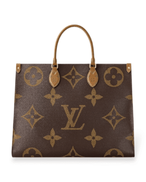 Louis vuitton bolso tote on the go monograma gm, espacio amplio con asas cortas