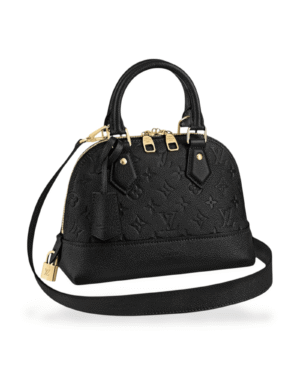 Louis vuitton bolso neo alma bb negro, cuerpo abovedado con relieve monogram