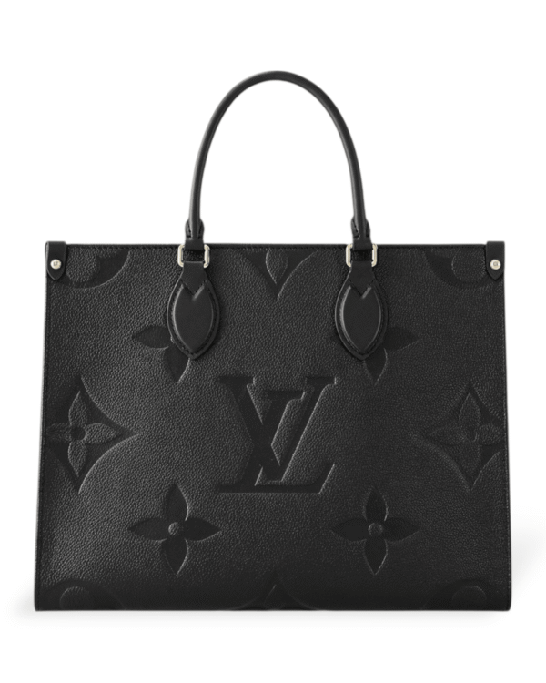Photoroom_016_20250827_161200.png Louis vuitton bolso tote in the go negro mm, monograma grabado en relieve, tamaño intermedio