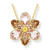 Collar Flor Idyllia rose - Swarovski