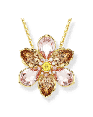 Collar Flor Idyllia rose - Swarovski