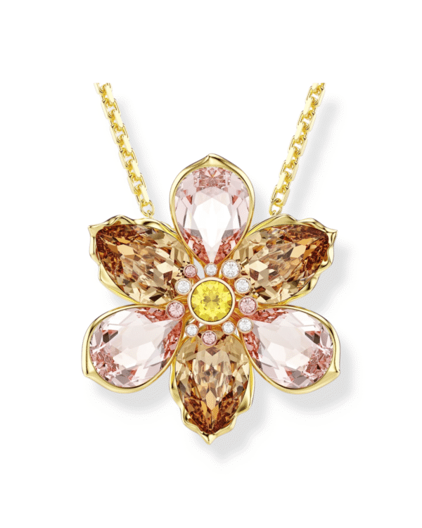Collar Flor Idyllia rose - Swarovski