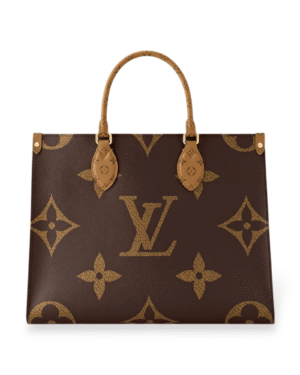 Louis vuitton bolso tote on the go monograma mm, tamaño intermedio con asas cortas