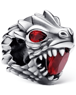 Pandora Charm Dragón Juego de Tronos con ojos rojos