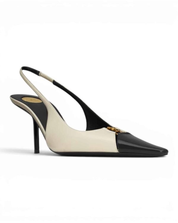 IMG_0746-Photoroom.jpg Saint Laurent Zapatos Tacón Babylone Blanco y Negro - Santos Vicios