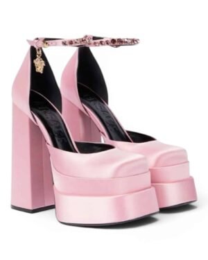 IMG_0751-Photoroom.jpg Versace Zapatos Tacón Medusa Aevitas Satén Rosado - Santos Vicios