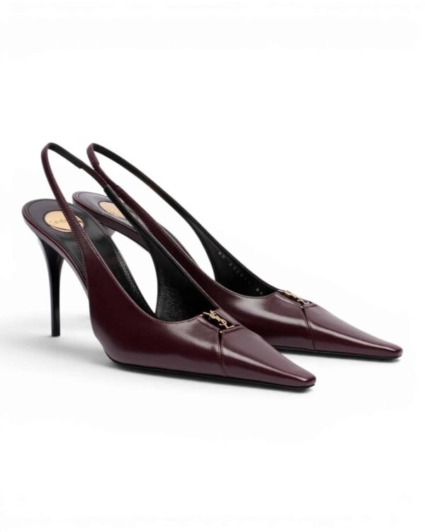 IMG_0765-Photoroom.jpg Saint Laurent Zapatos Tacón Babylone Borgoña Slingback - Santos Vicios