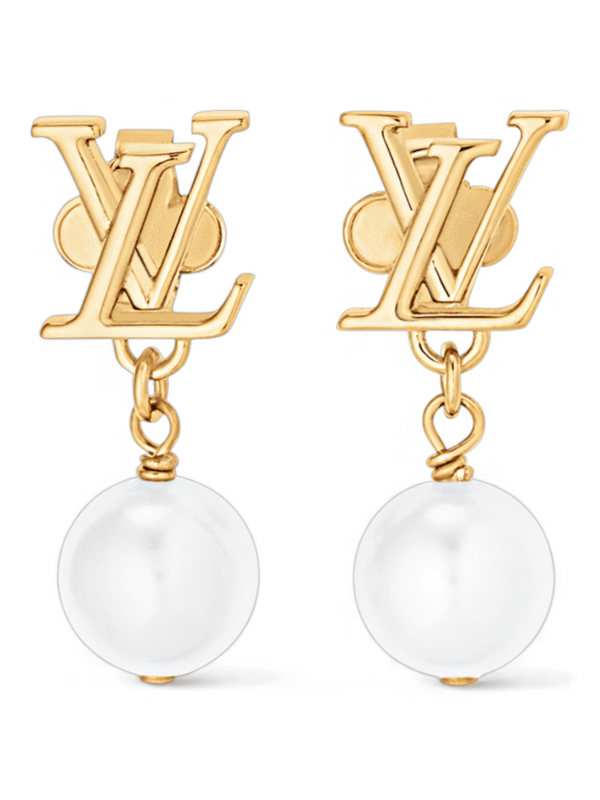 Louis Vuitton Aros Louisa perlas - Santos Vicios
