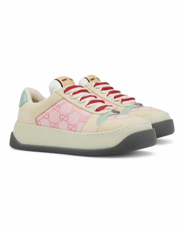 Gucci Zapatillas Screener GG Monogram Rosado Beige | envío gratis a todo Chile