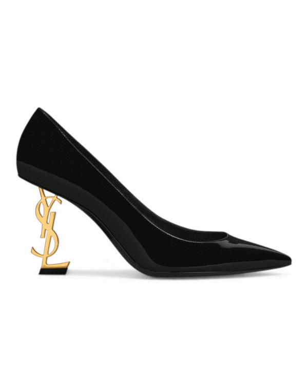 IMG_9568.png Saint Laurent Zapatos Tacón Opyum Charol Negro - vista 2