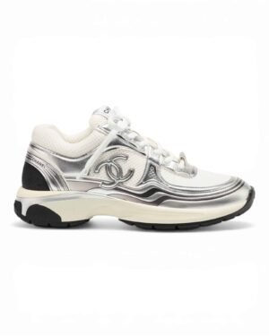 IMG_9684.jpg Comprar Chanel Zapatillas Emblematicas CC Plateado en Chile