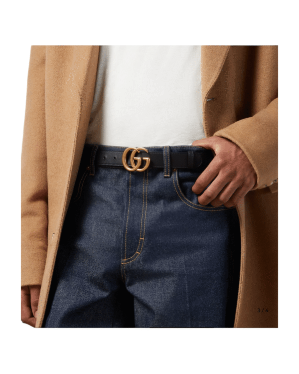 Gucci Cinturón iconico GG marmont 3cm - vista 3