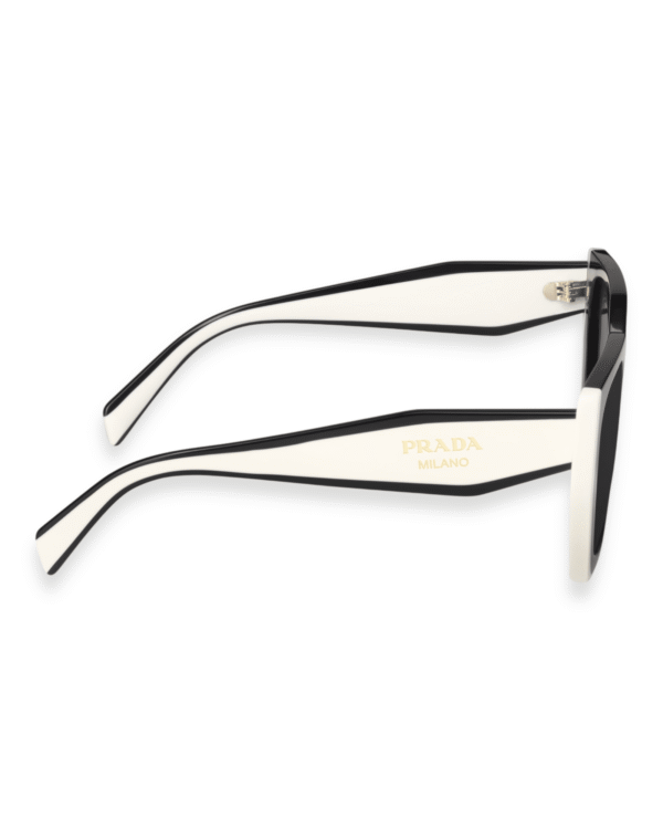 Prada Lentes de sol Oversize Bicolor - vista 4