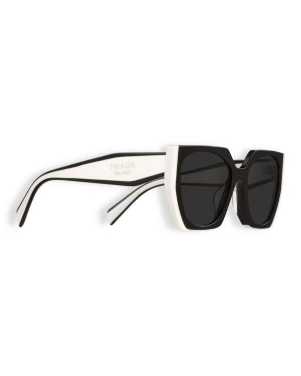 Prada Lentes de sol Oversize Bicolor - vista 3