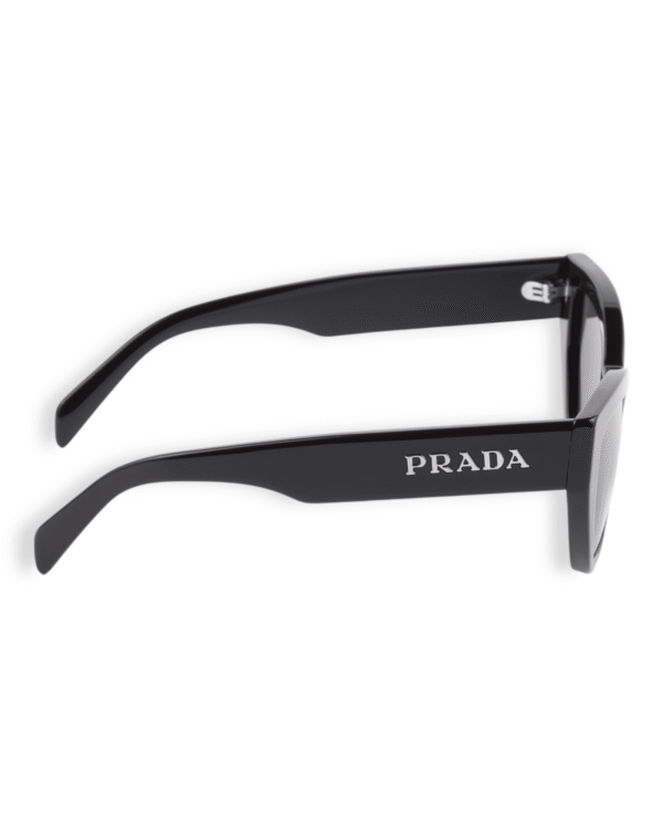 Prada Lentes de sol Ovalado negro - vista 3