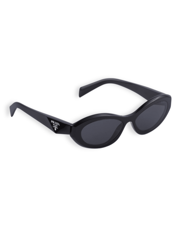 Prada Lentes de sol Ovalado negro - vista 2