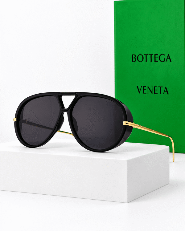 Bottega Veneta Lentes de sol Aviador con Protectores Laterales - vista 7 Bottega Veneta Lentes de sol Aviador con Protectores Laterales - vista 7