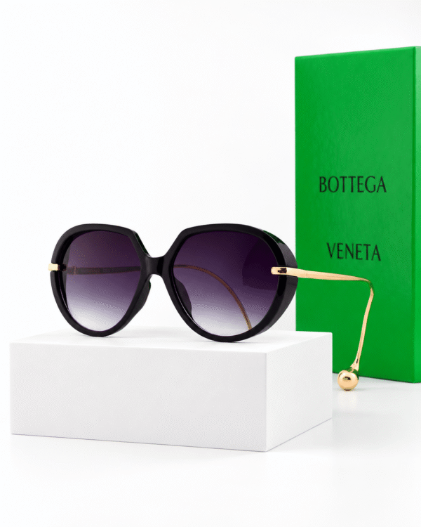 Bottega Veneta Lentes de sol Ovalado con Protectores Laterales - vista 2