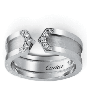 Cartier Anillo Double C Plateado
