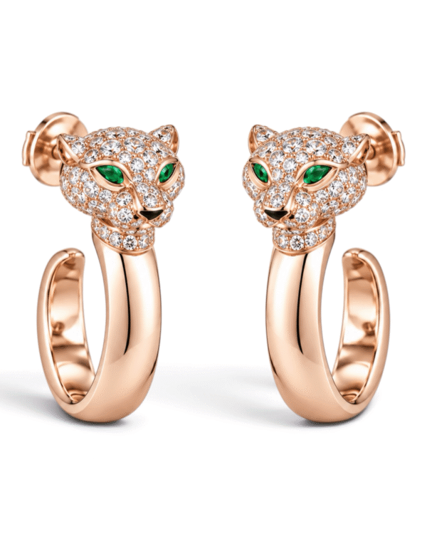 Cartier Aros Argolla Panthère Pavé Rosegold