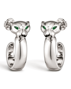 Cartier Aros Argolla Panthère Plateado