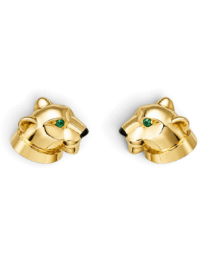 Cartier Aros Botón Panthère Dorado