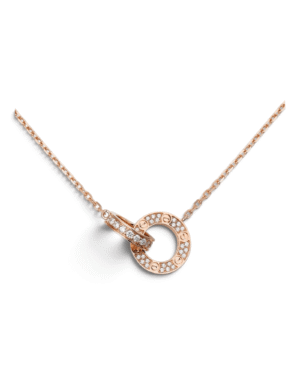 Cartier Collar Love Doble Pavé Rosegold