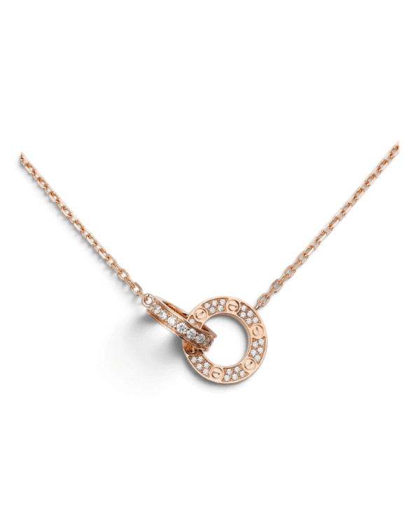 Cartier Collar Love Doble Pavé Rosegold Cartier Collar Love Doble Pavé Rosegold