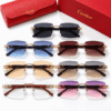 Cartier Lentes de sol Cuadrado sin Marco - vista 2 Cartier Lentes de sol Cuadrado sin Marco - vista 2