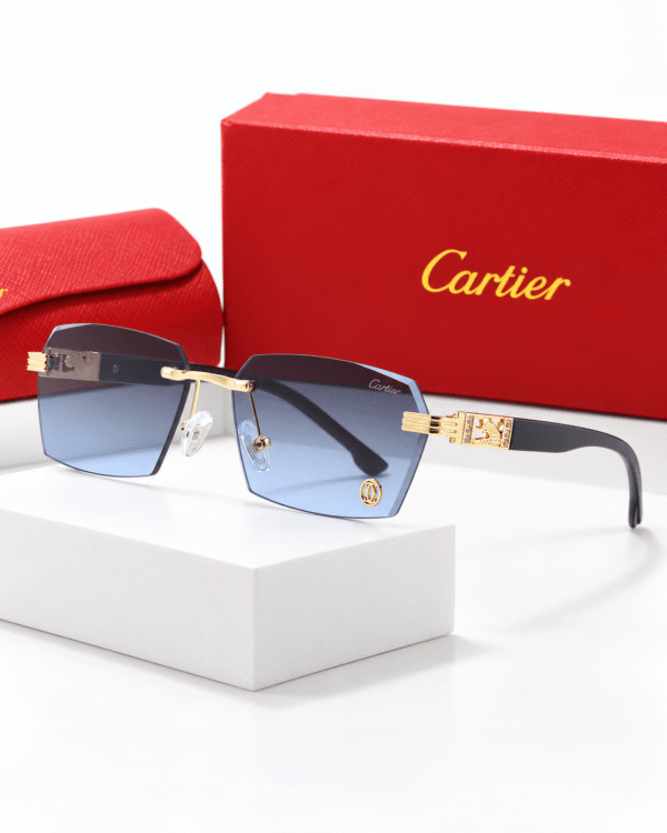 Cartier Lentes de sol Cuadrado sin Marco - vista 3 Cartier Lentes de sol Cuadrado sin Marco - vista 3
