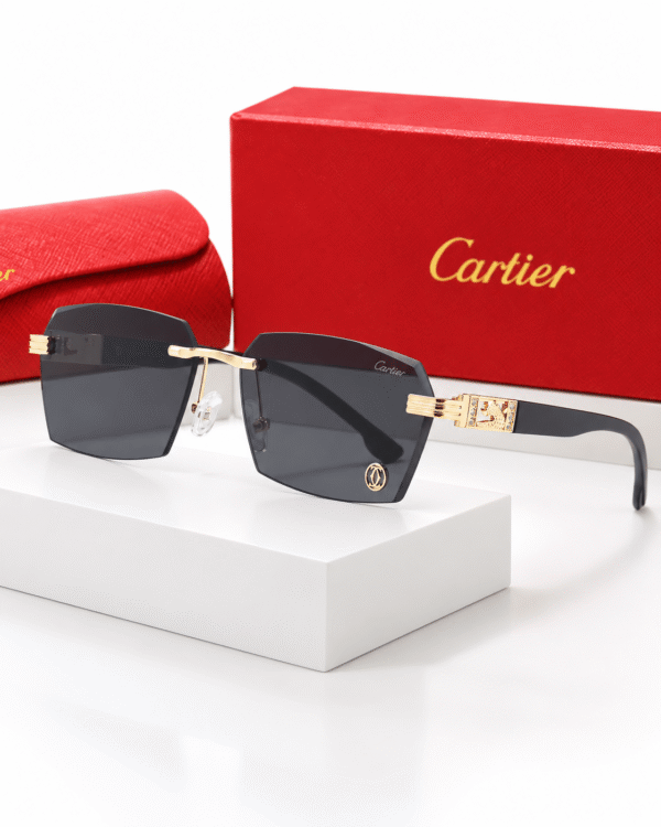 Cartier Lentes de sol Cuadrado sin Marco Cartier Lentes de sol Cuadrado sin Marco