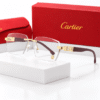 Cartier Lentes de sol Cuadrado sin Marco - vista 9 Cartier Lentes de sol Cuadrado sin Marco - vista 9