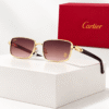 Cartier Lentes de sol Rectangular de Marco Dorado - vista 4 Cartier Lentes de sol Rectangular de Marco Dorado - vista 4