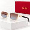 Cartier Lentes de sol Rectangular de Marco Dorado - vista 7 Cartier Lentes de sol Rectangular de Marco Dorado - vista 7