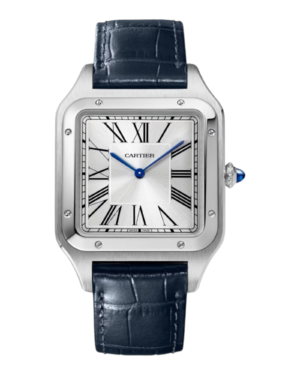cartier-santos-dumont-azul.png Cartier Reloj Santos-Dumont Correa Azul | envío gratis a todo Chile