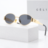 Celine Lentes de sol Ovalado de Marco Dorado