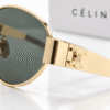Celine Lentes de sol Ovalado de Marco Dorado - vista 2
