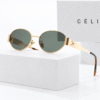 Celine Lentes de sol Ovalado de Marco Dorado - vista 4