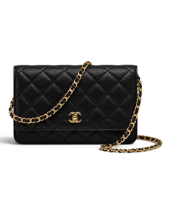 Chanel Bolso Crossbody Wallet Negro Dorado Chanel Bolso Crossbody Wallet Negro Dorado