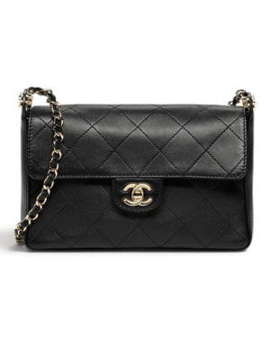 Chanel Bolso Pequeño con Solapa Negro