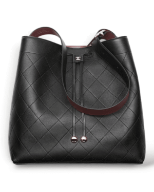 Chanel Bolso Tipo Cubo Grande Negro