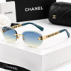 Chanel Lentes de sol Ovalado sin Marco - vista 3 Chanel Lentes de sol Ovalado sin Marco - vista 3