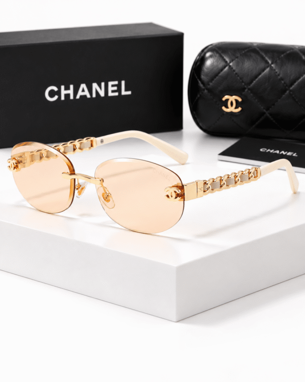 Chanel Lentes de sol Ovalado sin Marco - vista 5 Chanel Lentes de sol Ovalado sin Marco - vista 5