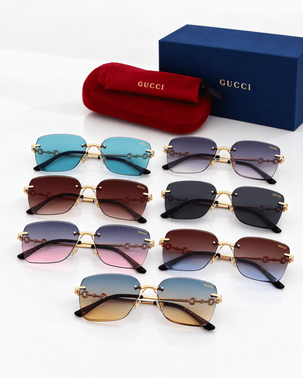 Gucci Lentes de sol Cuadrado sin Marco - vista 2