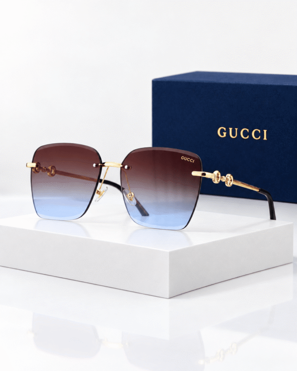 Gucci Lentes de sol Cuadrado sin Marco - vista 4