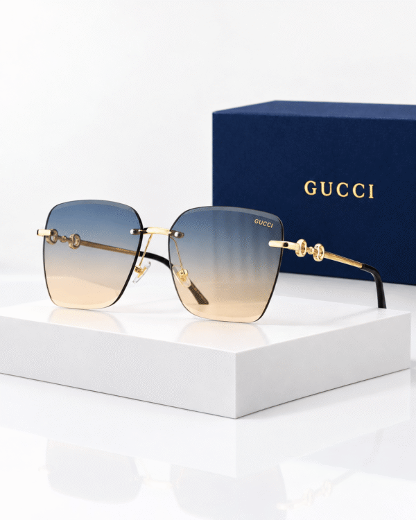 Gucci Lentes de sol Cuadrado sin Marco - vista 6