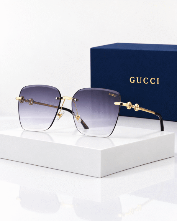Gucci Lentes de sol Cuadrado sin Marco - vista 7