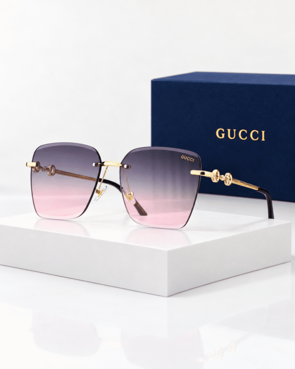 Gucci Lentes de sol Cuadrado sin Marco - vista 9