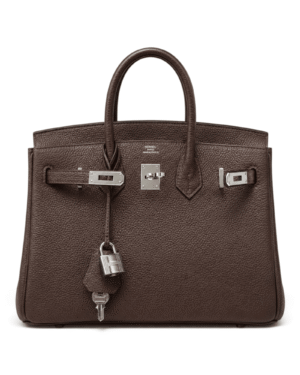 Hermès Bolso Icónico Birkin Marrón Oscuro